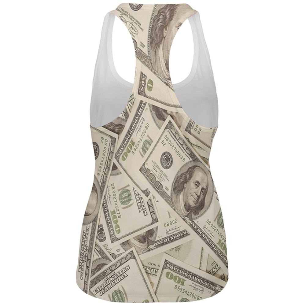 Cash Money All Over Womens Work Out Tank Top Women's Tank Tops Old Glory