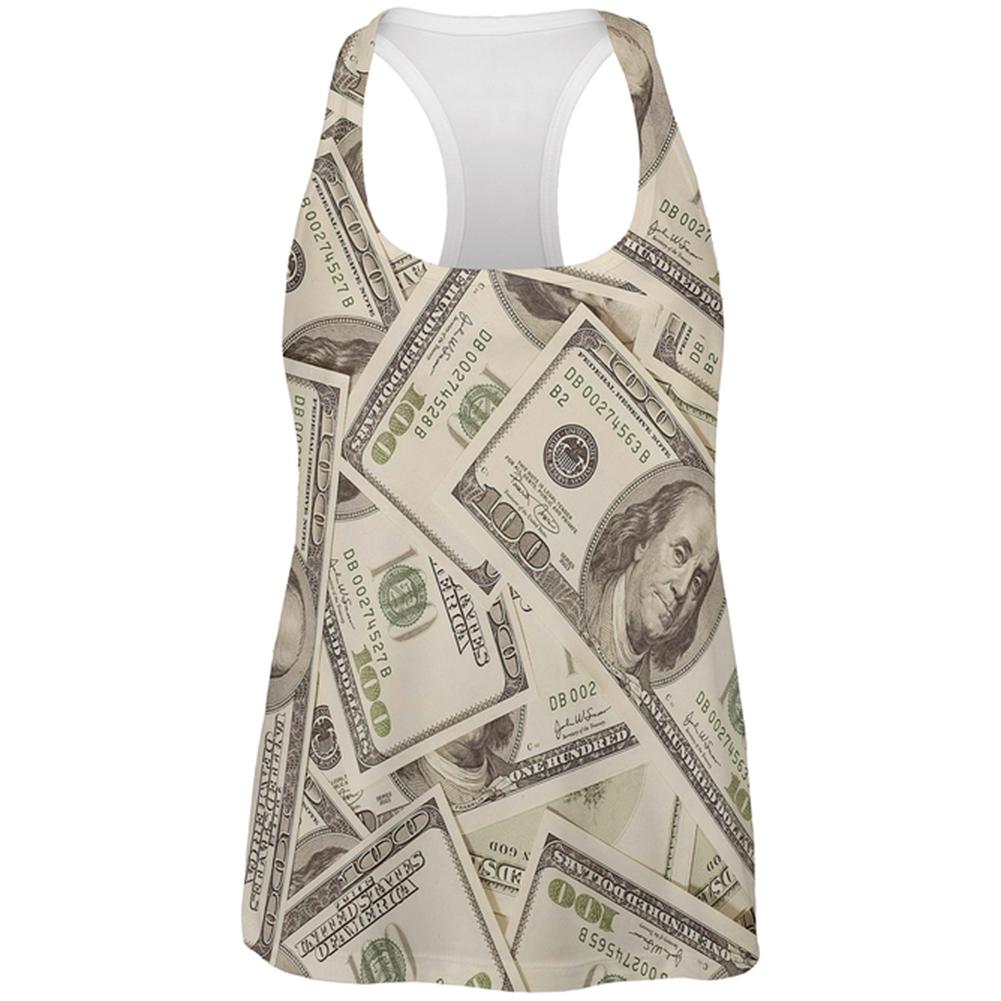 Cash Money All Over Womens Work Out Tank Top Women's Tank Tops Old Glory 2XL Multi