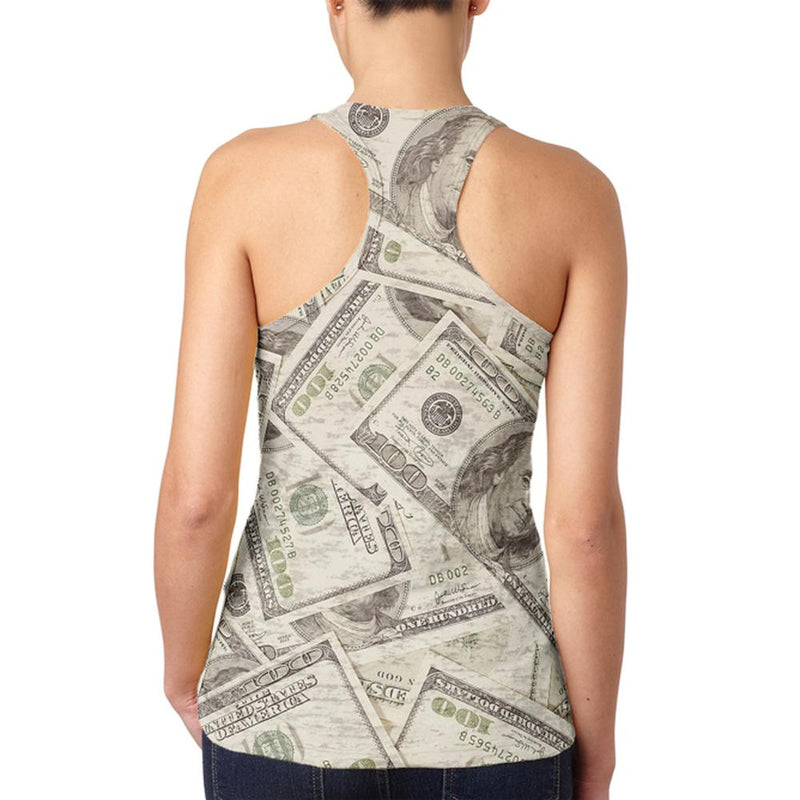 Cash Money Juniors Burnout Racerback Tank Top Juniors Tank Tops Old Glory