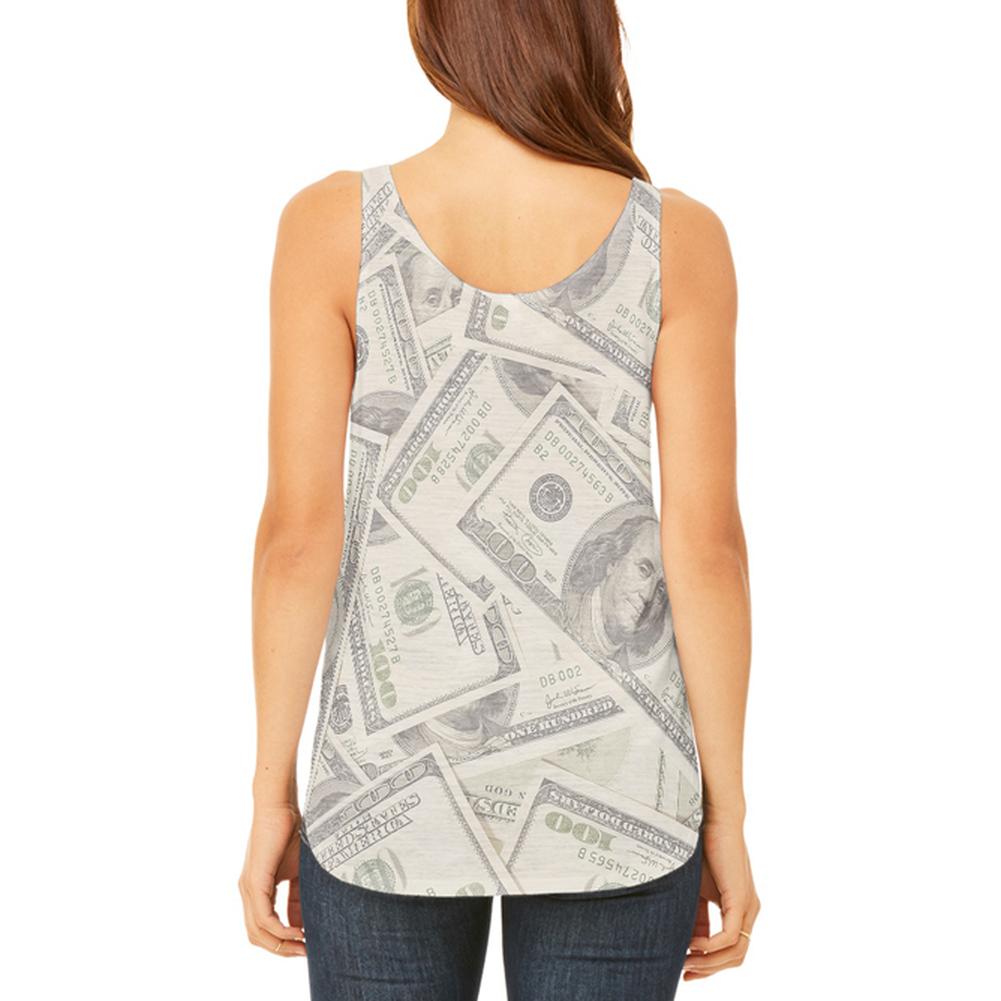 Cash Money Juniors Flowy Side Slit Tank Top Juniors Tank Tops Old Glory