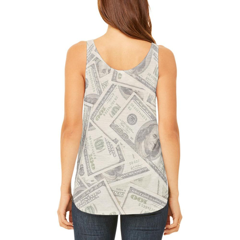 Cash Money Juniors Flowy Side Slit Tank Top Juniors Tank Tops Old Glory
