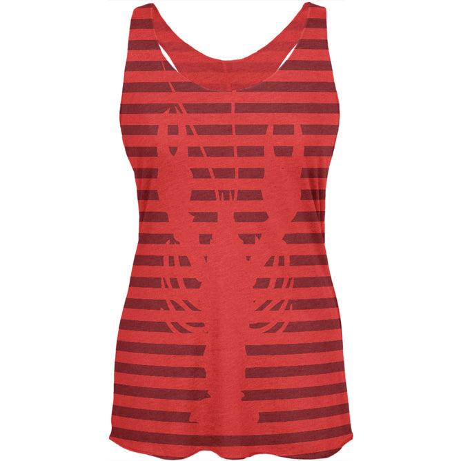 Lobster Navy Nautical Stripes Womens Soft Racerback Tank Top Women's Tank Tops Old Glory 2XL Vintage Red