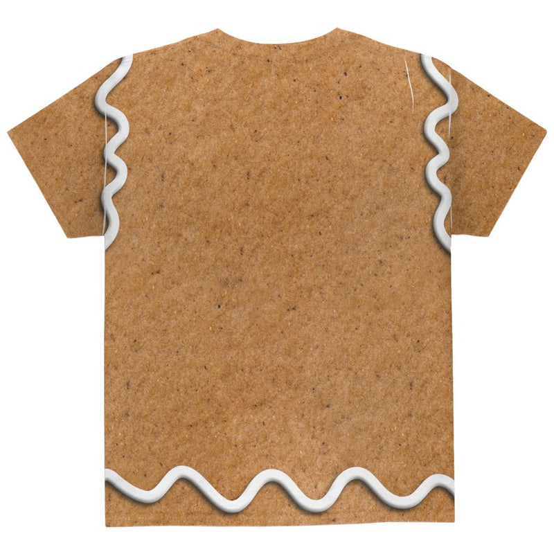 Gingerbread Man Costume All Over Youth T Shirt Youth T-Shirts Old Glory