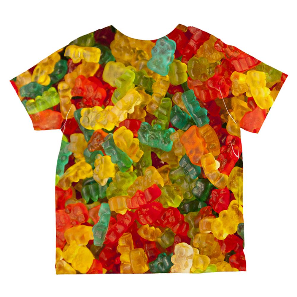 Halloween Candy Gummy Bears All Over Toddler T Shirt Toddler T-Shirts Old Glory