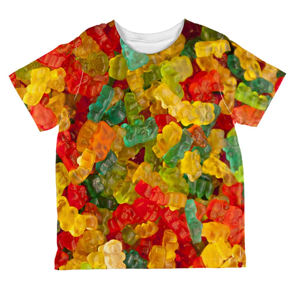 Halloween Candy Gummy Bears All Over Toddler T Shirt Toddler T-Shirts Old Glory 2T Multi