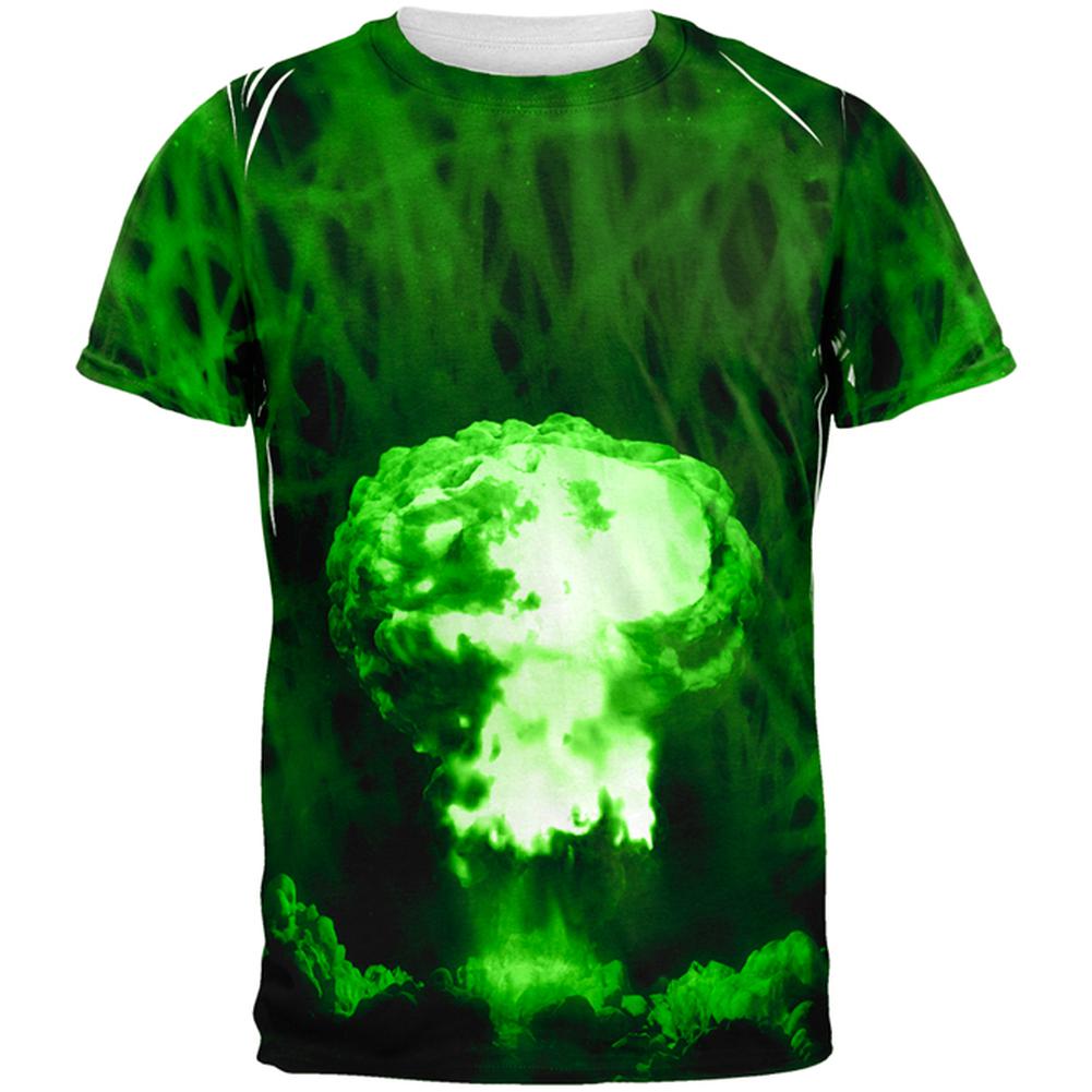 Gamma Radiation Atomic Explosion All Over Mens T Shirt Men's T-Shirts Old Glory 2XL Multi