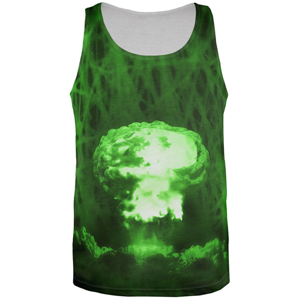 Gamma Radiation Atomic Explosion All Over Mens Tank Top Men's Tank Tops Old Glory 2XL Multi