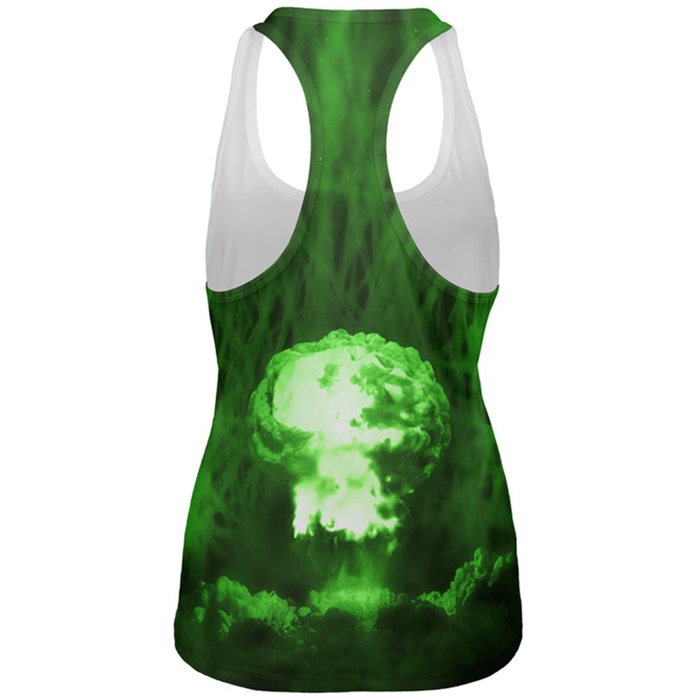 Gamma Radiation Atomic Explosion All Over Womens Work Out Tank Top Women's Tank Tops Old Glory