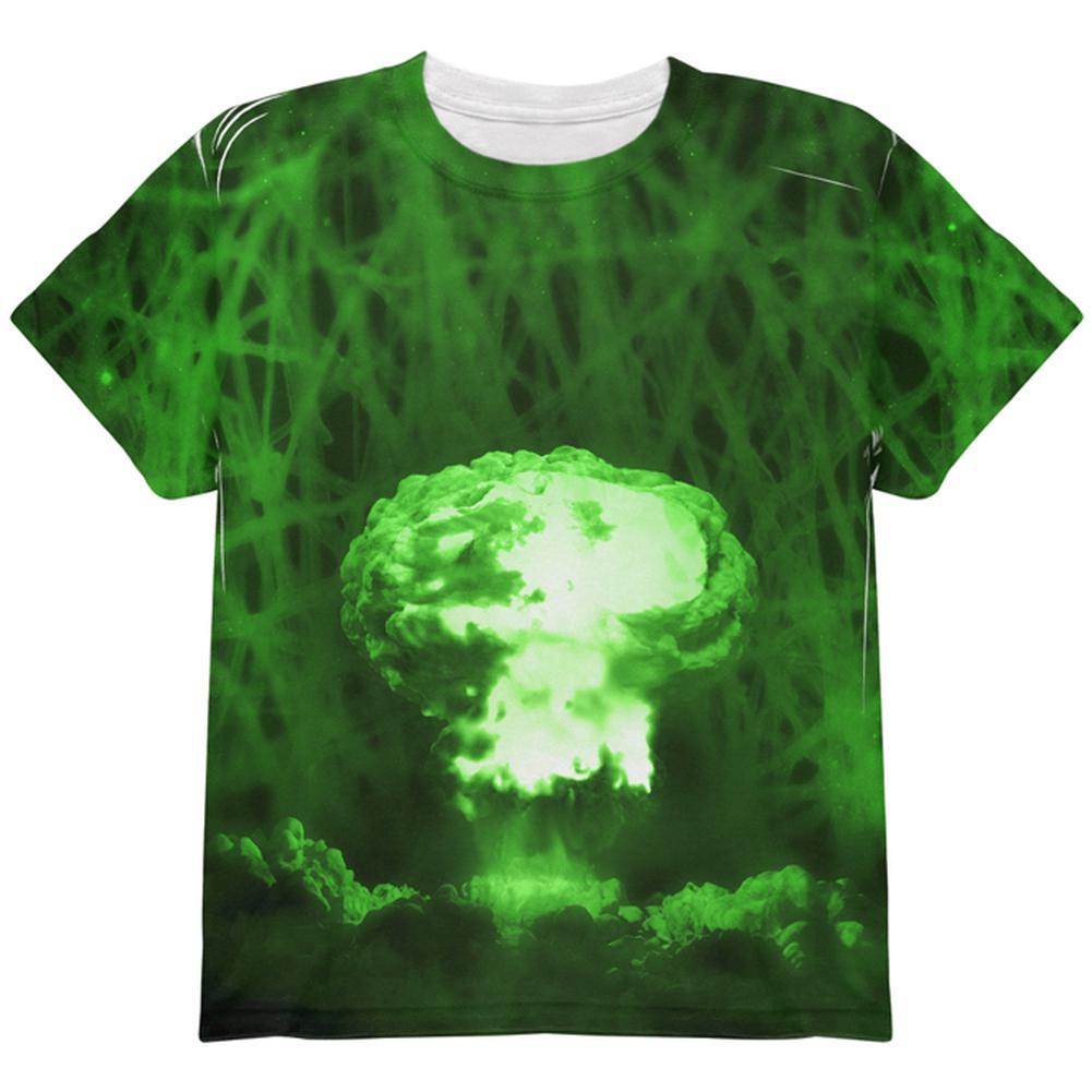 Gamma Radiation Atomic Explosion All Over Youth T Shirt Youth T-Shirts Old Glory LG Multi