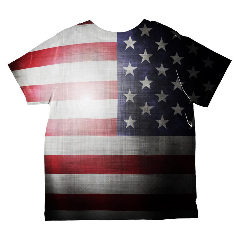 4th of July Let Lady Liberty Light the Way All Over Toddler T Shirt Toddler T-Shirts Old Glory
