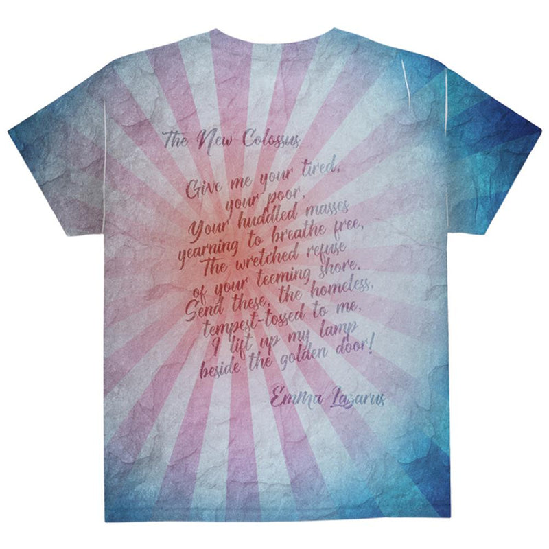 4th of July Spirit Of Liberty Statue All Over Youth T Shirt Youth T-Shirts Old Glory