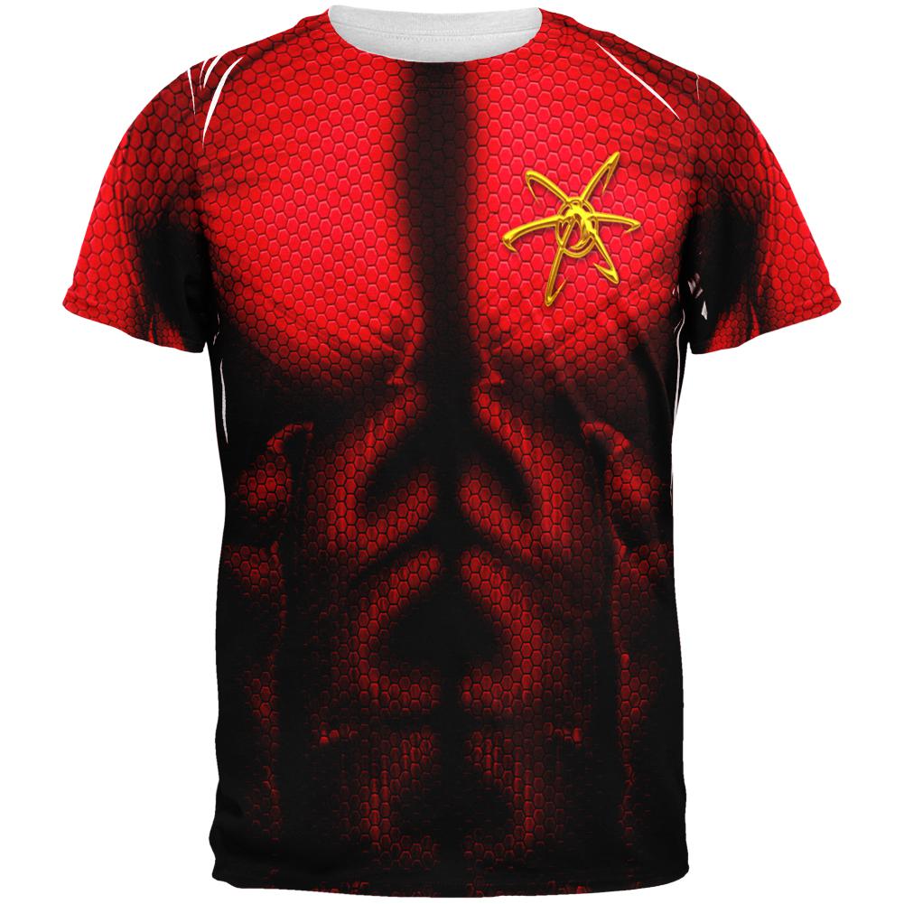 Superhero Boy Genius Cosplay Costume All Over Mens T Shirt Men's T-Shirts Old Glory 2XL Multi