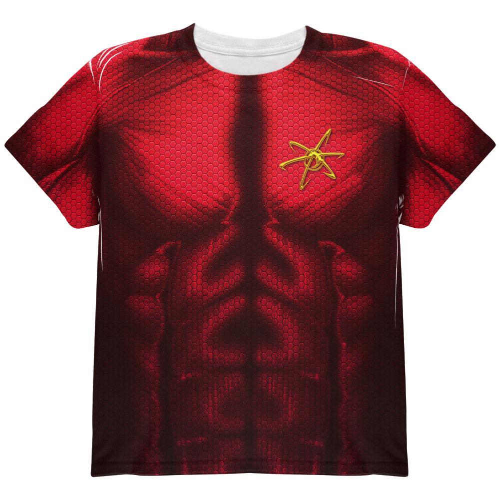 Superhero Boy Genius Cosplay Costume All Over Youth T Shirt Youth T-Shirts Old Glory LG Multi