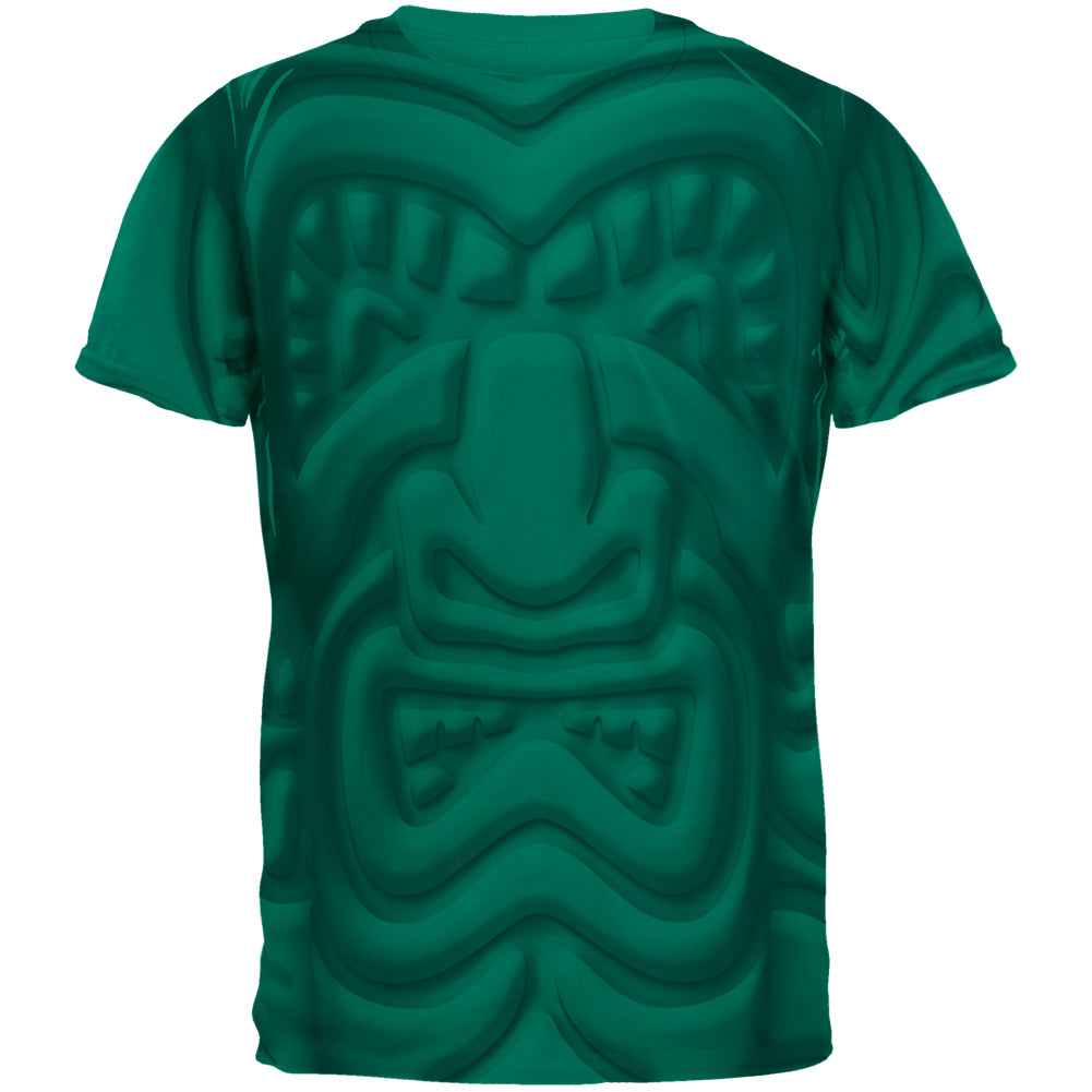 Tiki God Black Face Luau Mens T Shirt Men's T-Shirts Old Glory 2XL Jade Dome