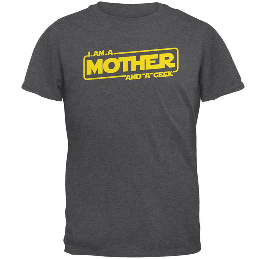 A Mother and a Geek Mens T Shirt Men's T-Shirts Old Glory 2XL Dark Heather