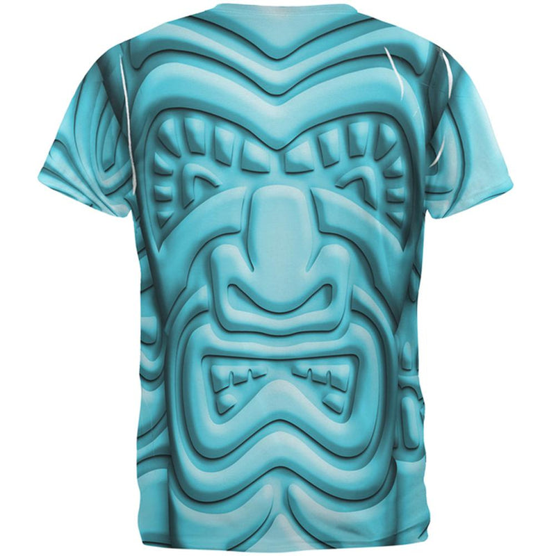 Tiki God Blue Face Luau All Over Mens T Shirt Men's T-Shirts Old Glory