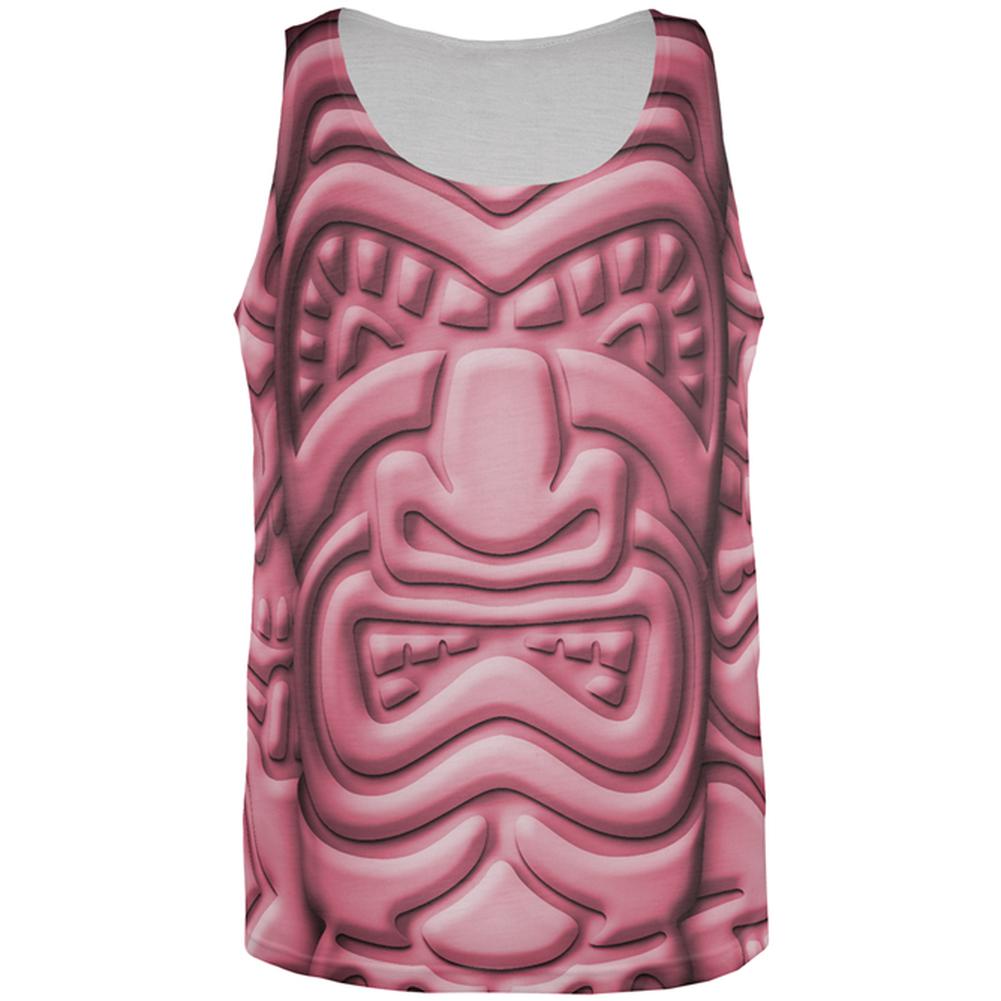 Tiki God Pink Face Luau All Over Mens Tank Top Men's Tank Tops Old Glory 2XL Multi