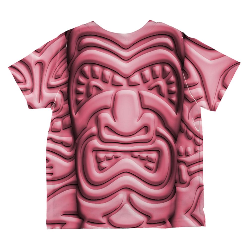 Tiki God Pink Face Luau All Over Toddler T Shirt Toddler T-Shirts Old Glory