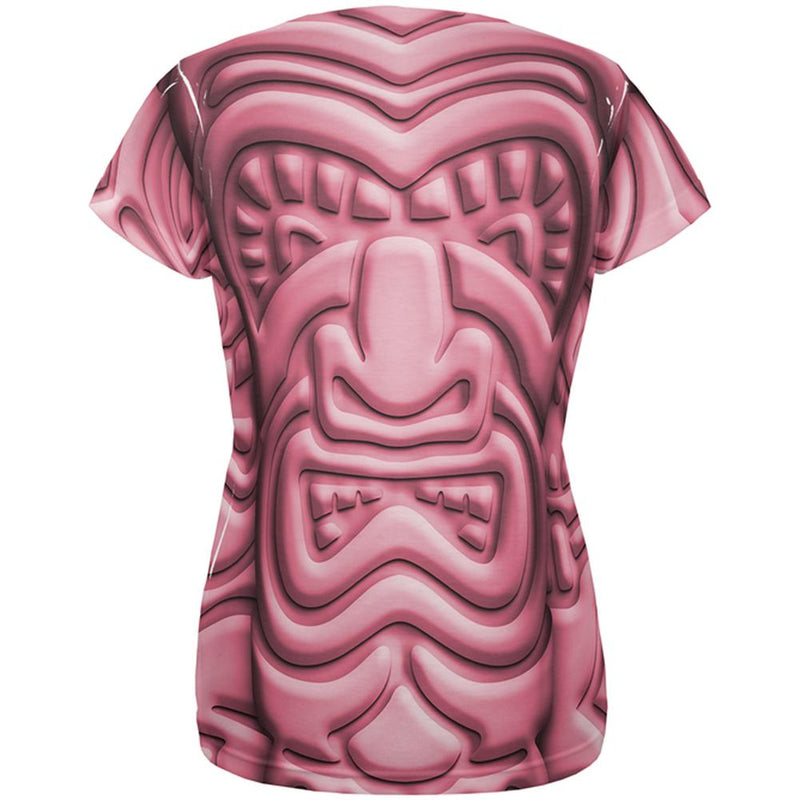 Tiki God Pink Face Luau All Over Womens T Shirt Women's T-Shirts Old Glory
