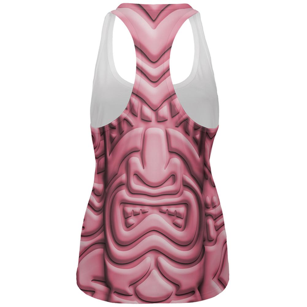 Tiki God Pink Face Luau All Over Womens Work Out Tank Top Women's Tank Tops Old Glory