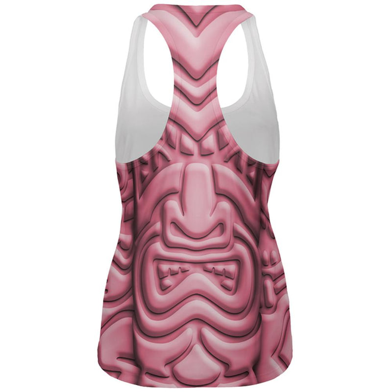 Tiki God Pink Face Luau All Over Womens Work Out Tank Top Women's Tank Tops Old Glory