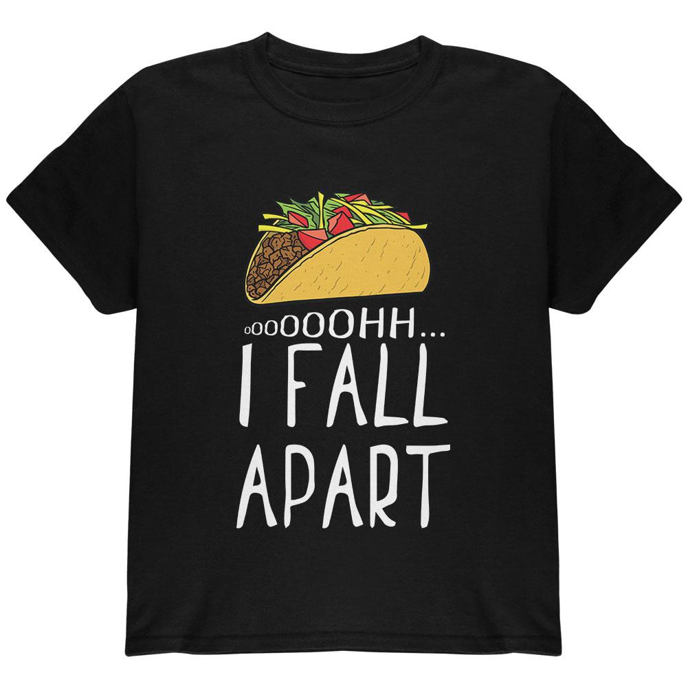 Cinco De Mayo Tacos Oh I Fall Apart Youth T Shirt Youth T-Shirts Old Glory LG Black