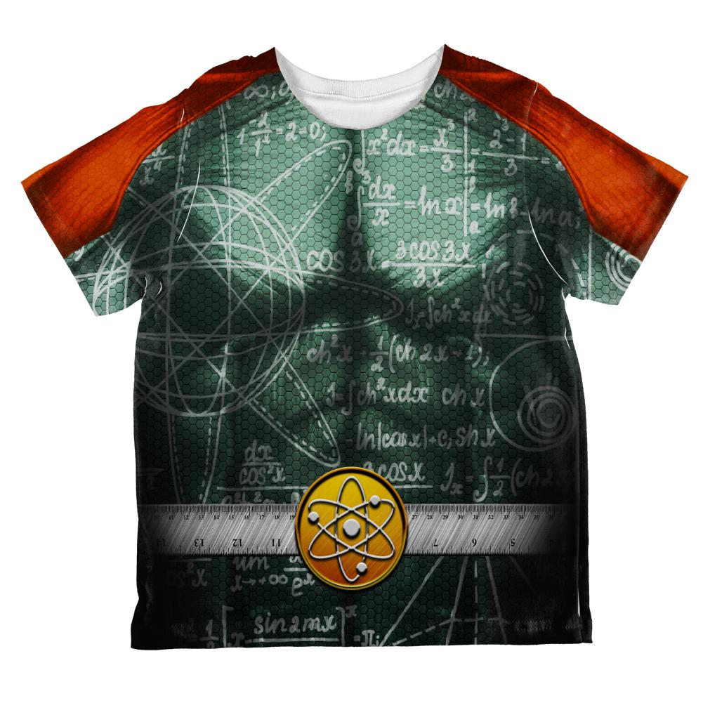 Halloween Math Geek Scientist Superhero Costume All Over Toddler T Shirt Toddler T-Shirts Old Glory 2T Multi