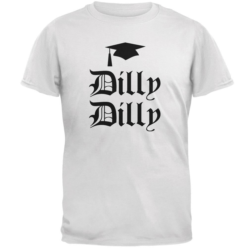 Dilly Dilly Graduation Mens Soft T Shirt Men's T-Shirts Old Glory 2XL White