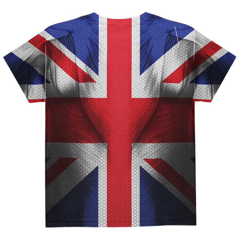 Halloween Union Jack British Flag Superhero Costume All Over Youth T Shirt Youth T-Shirts Old Glory