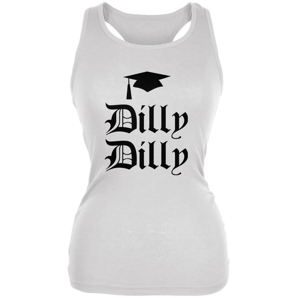 Dilly Dilly Graduation Juniors Soft Tank Top Juniors Tank Tops Old Glory 2XL White