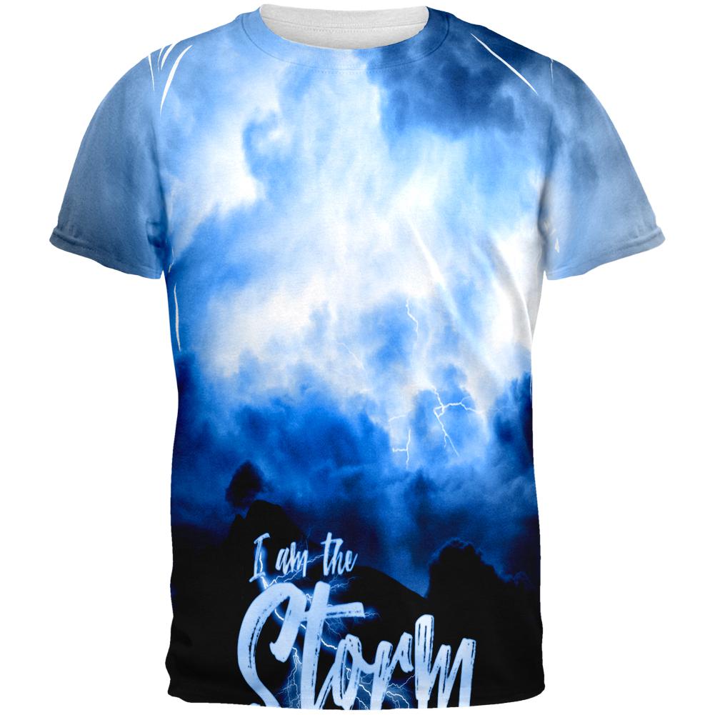 Warrior's Fate I Am The Storm All Over Mens T Shirt Men's T-Shirts Old Glory 2XL Multi