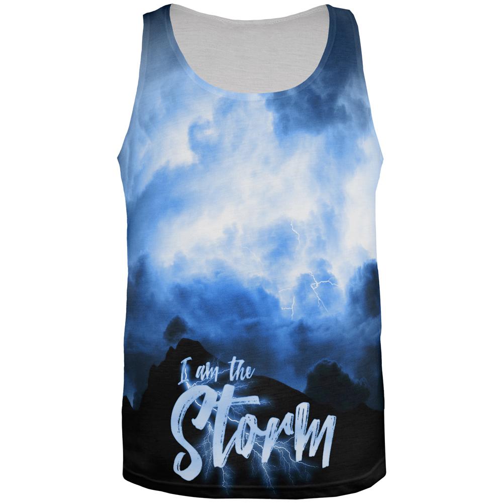 Warrior's Fate I Am The Storm All Over Mens Tank Top Men's Tank Tops Old Glory 2XL Multi