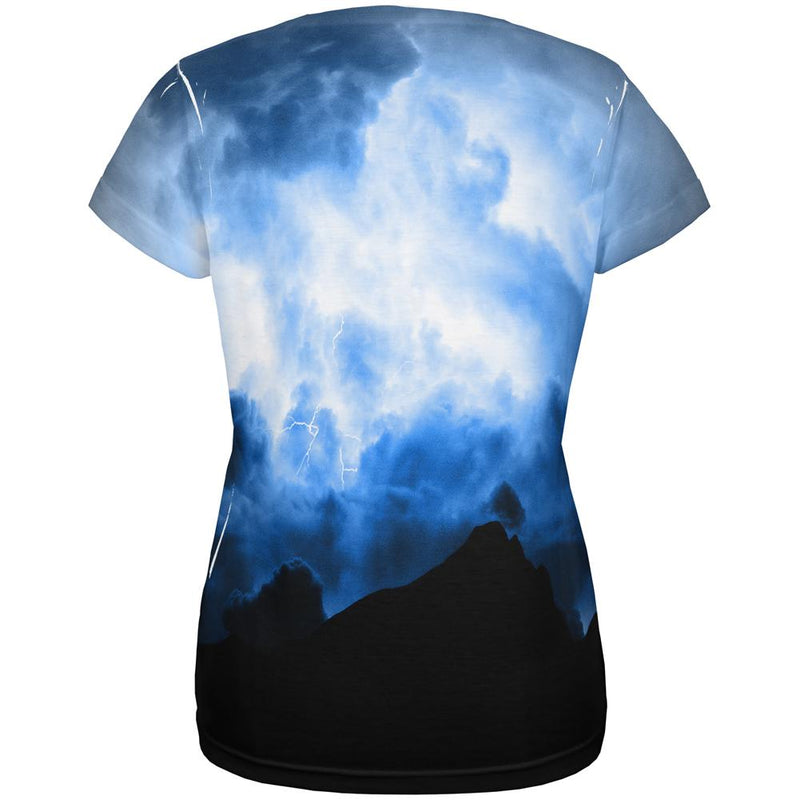 Warrior's Fate I Am The Storm All Over Womens T Shirt Women's T-Shirts Old Glory