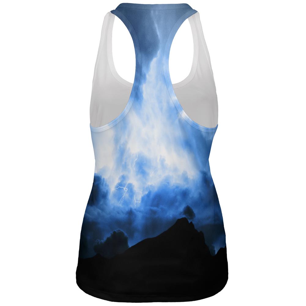 Warrior's Fate I Am The Storm All Over Womens Work Out Tank Top Women's Tank Tops Old Glory
