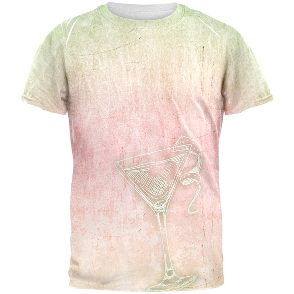 Summer Cocktail Martini All Over Mens T Shirt Men's T-Shirts Old Glory 2XL Multi