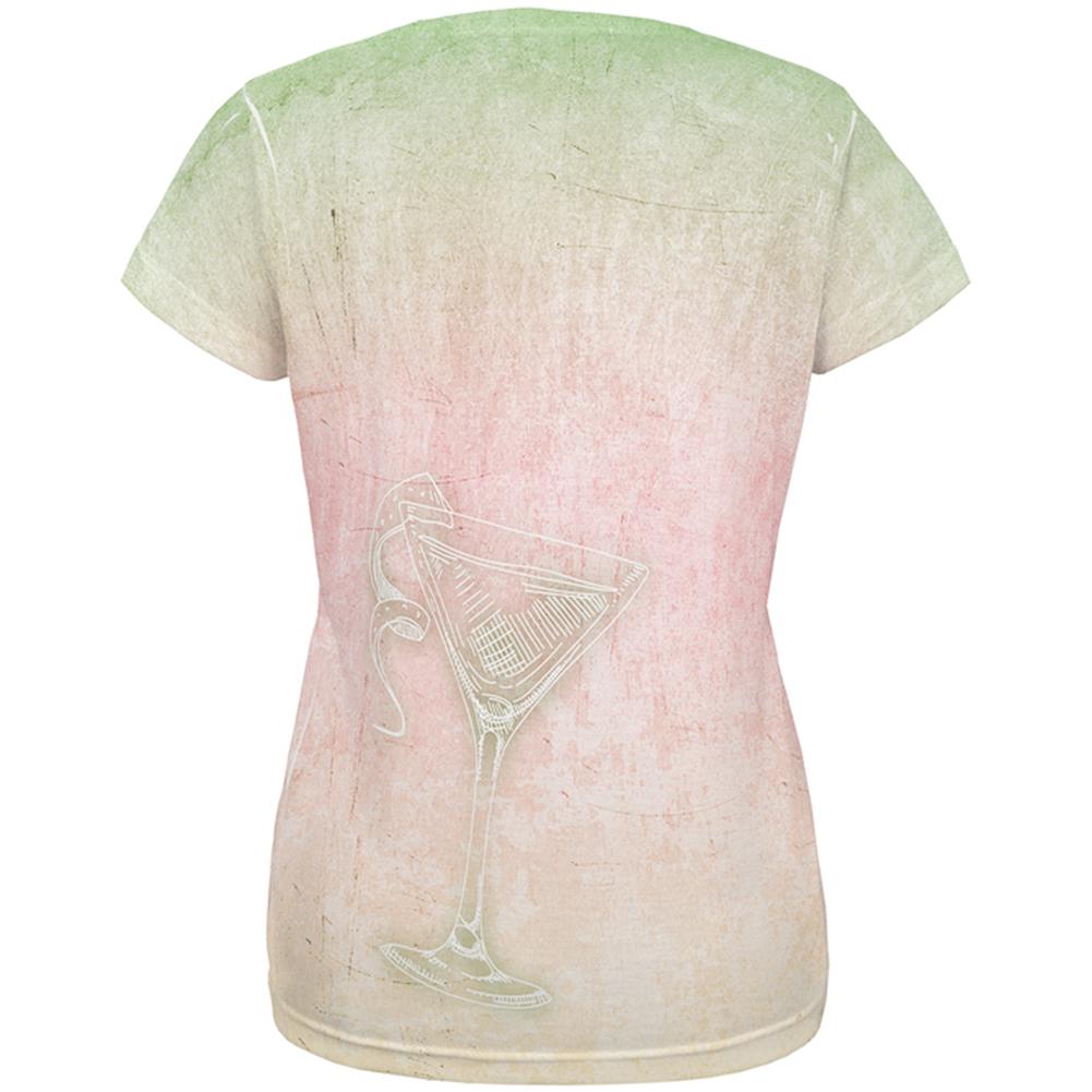 Summer Cocktail Martini All Over Womens T Shirt Women's T-Shirts Old Glory