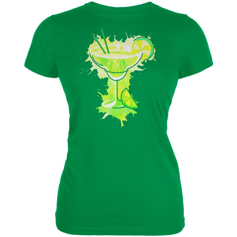 Cinco De Mayo Margarita Splash Juniors Soft T Shirt Juniors T-Shirts Old Glory 2XL Irish Green