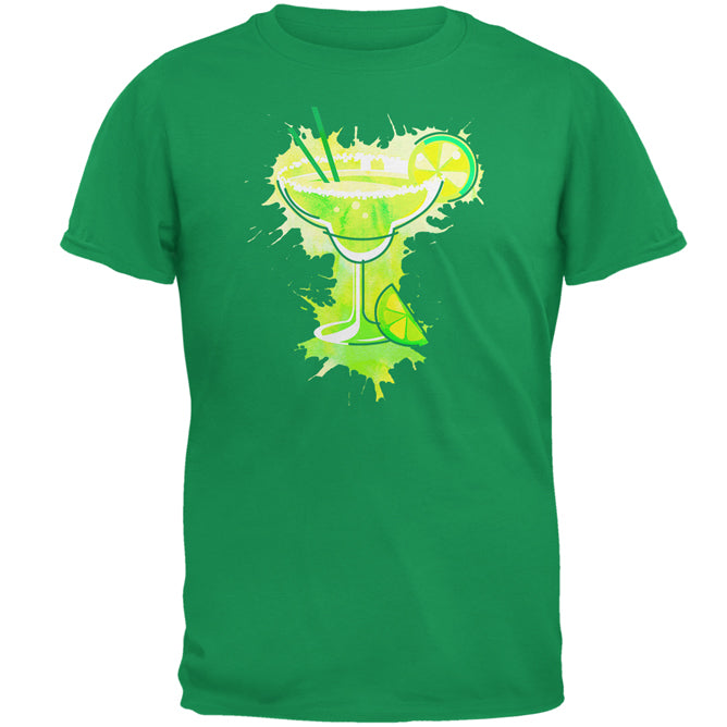 Cinco De Mayo Margarita Splash Mens T Shirt Men's T-Shirts Old Glory 2XL Green