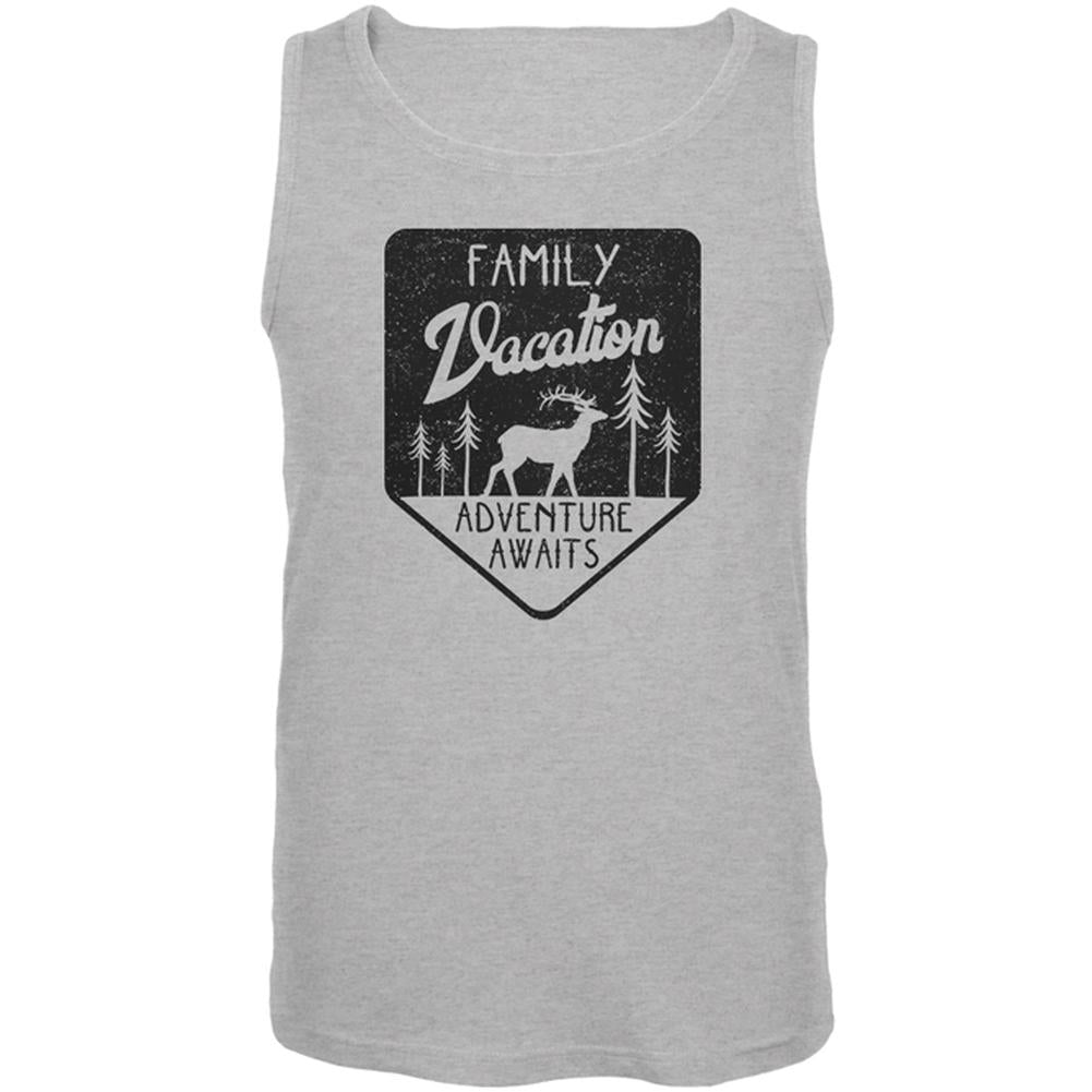 Family Vacation Adventure Awaits Mens Tank Top Men's Tank Tops Old Glory 2XL Heather