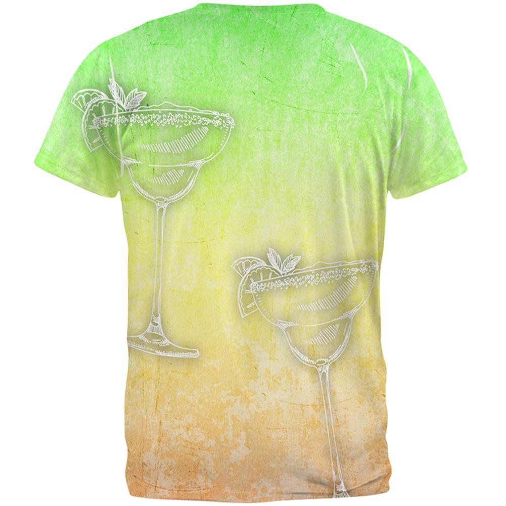 Cinco de Mayo Summer Margaritas All Over Mens T Shirt Men's T-Shirts Old Glory