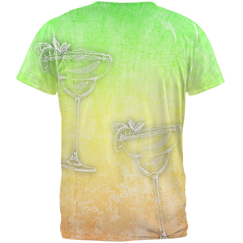 Cinco de Mayo Summer Margaritas All Over Mens T Shirt Men's T-Shirts Old Glory