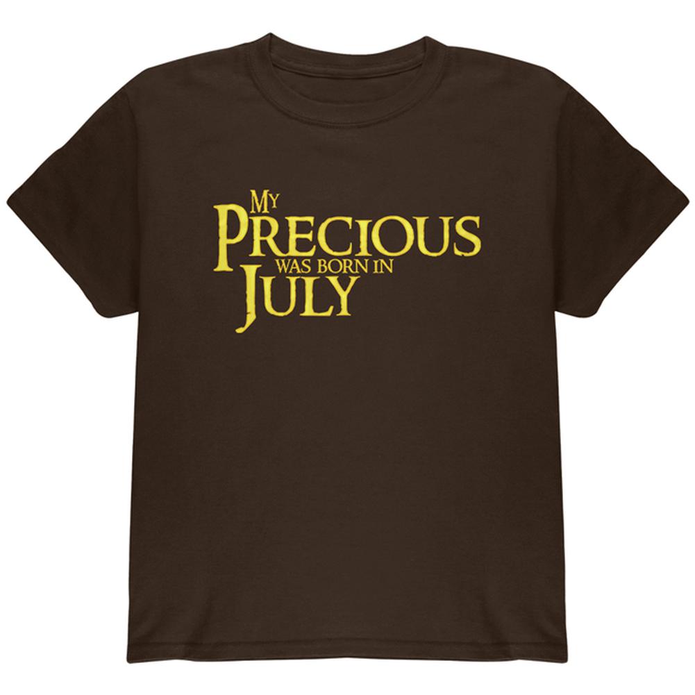 My Precious was Born in July Youth T Shirt Youth T-Shirts Old Glory LG Dark Chocolate