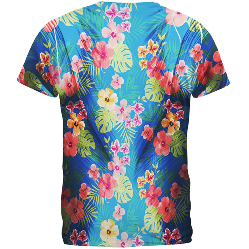 Tropical Vacation Aloha Superhero Costume All Over Mens T Shirt Men's T-Shirts Old Glory
