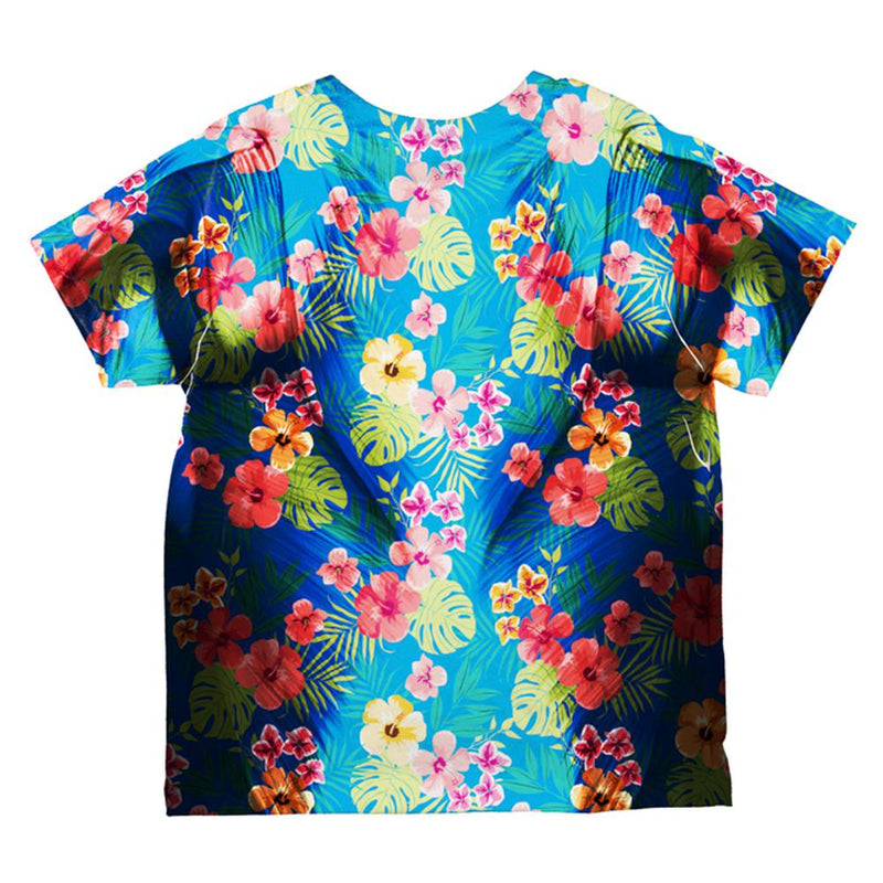 Tropical Vacation Aloha Superhero Costume All Over Toddler T Shirt Toddler T-Shirts Old Glory