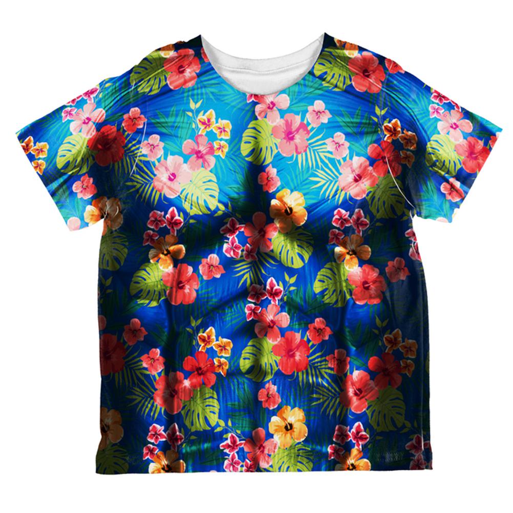 Tropical Vacation Aloha Superhero Costume All Over Toddler T Shirt Toddler T-Shirts Old Glory 2T Multi