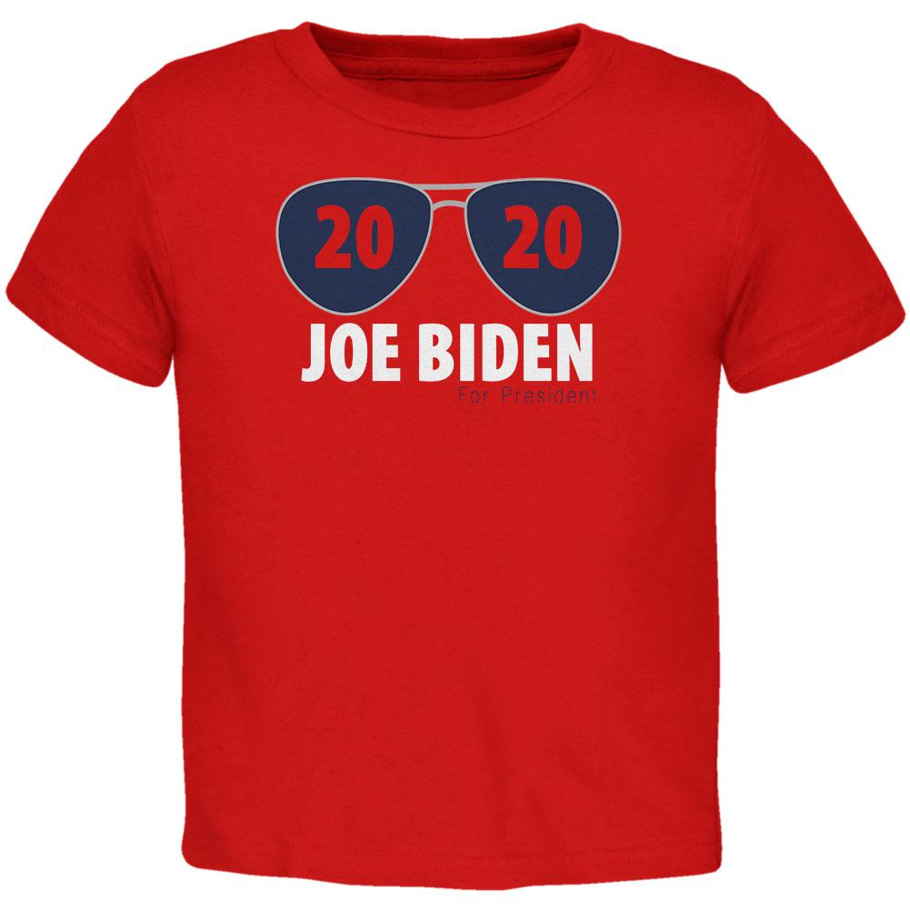 Joe Biden For President 2020 Sunglasses Toddler T Shirt Toddler T-Shirts Old Glory 2T Red