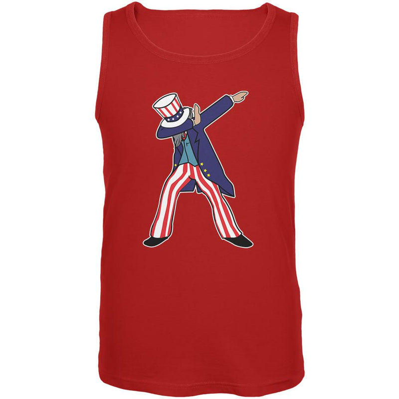 4th Of July Dabbing Uncle Sam Mens Tank Top Men's Tank Tops Old Glory 2XL Red