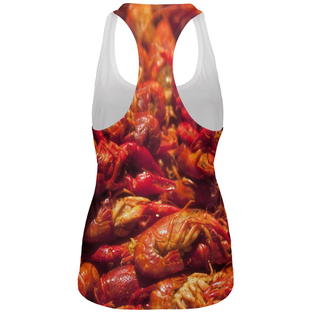 Louisiana Cajun Crawfish Boil All Over Womens Work Out Tank Top Women's Tank Tops Old Glory