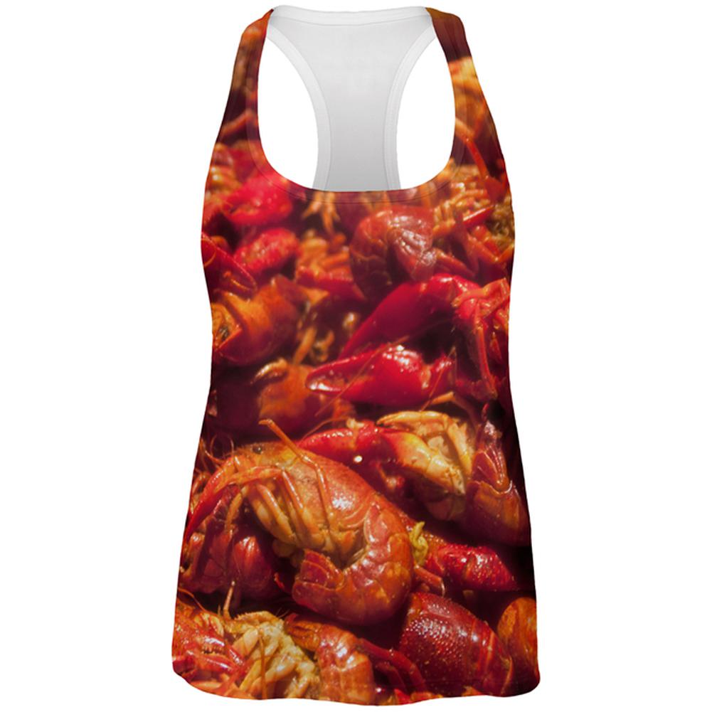 Louisiana Cajun Crawfish Boil All Over Womens Work Out Tank Top Women's Tank Tops Old Glory 2XL Multi