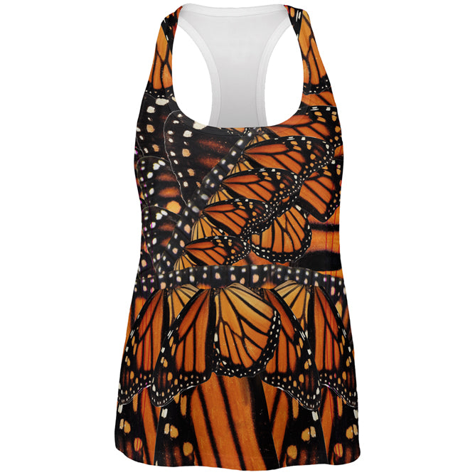 Monarch Butterfly All Over Womens Work Out Tank Top Women's Tank Tops Old Glory 2XL Multicolored